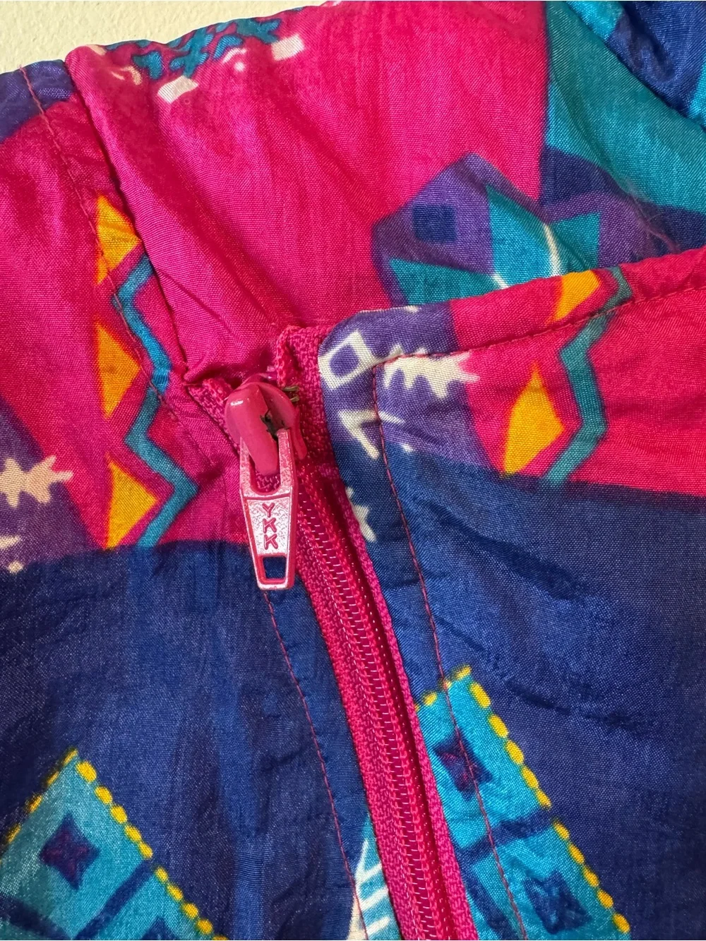 Vintage 80s/90s Circo Neon Colorblock Hooded Ski Suit Pram Bunting 12 months